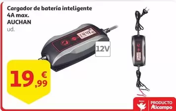 Oferta de Auchan - Cargador De Batería Inteligente 4A Max por 19,99€ en Alcampo