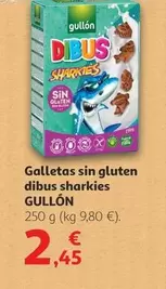 Oferta de Gullón - Galletas Sin Gluten Dibus Sharkies por 2,45€ en Alcampo
