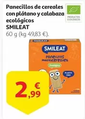 Oferta de Smileat - Panecillos De Cereales Con Platano Y Calabaza Ecológicos por 2,99€ en Alcampo
