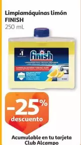 Oferta de Finish - Limpiamaquinas Limon en Alcampo