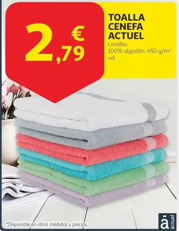 Oferta de Actuel - Toalla Cenefa por 2,79€ en Alcampo