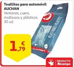 Oferta de Auchan - Toallitas Para Automovil por 1,79€ en Alcampo
