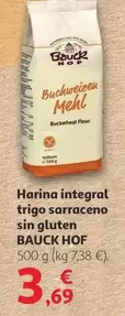 Oferta de Bauck - Harina Integral Trigo Sarraceno Sin Gluten por 3,69€ en Alcampo