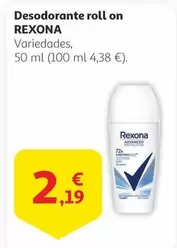 Oferta de Rexona - Desodorante Roll On por 2,19€ en Alcampo