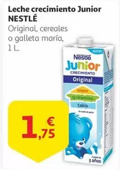 Oferta de Nestlé - Leche Crecimiento Junior por 1,75€ en Alcampo