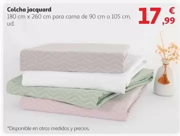 Oferta de Colcha Jacquard por 17,99€ en Alcampo
