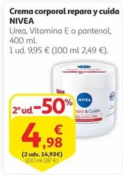 Oferta de Nivea - Crema Corporal Repara Y Cuida por 9,95€ en Alcampo