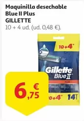Oferta de Gillette - Maquinilla Desechable Blue Ii Plus por 6,75€ en Alcampo
