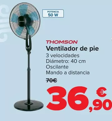 Oferta de Thomson - Ventilador De Pie por 36,9€ en Carrefour