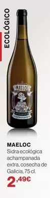 Oferta de Maeloc - Sidra Ecologica Achampanada Extra por 2,49€ en Supercor
