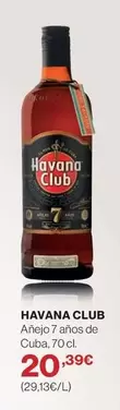 Oferta de Havana Club - Añejo 7 Años De Cuba por 20,39€ en Supercor