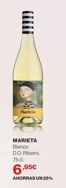 Oferta de Marieta - Blanco D.o.ribiero por 6,95€ en Supercor
