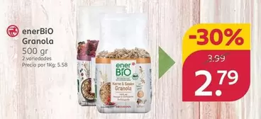 Oferta de Enerbio - Granola por 2,79€ en Rossmann