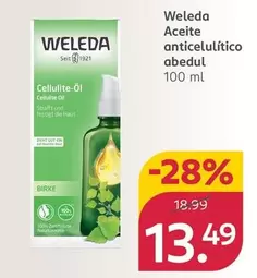 Oferta de Weleda - Aceite Anticolulítico Abedul por 13,49€ en Rossmann