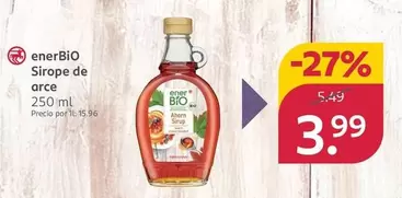 Oferta de Enerbio - Sirope De Arce por 3,99€ en Rossmann