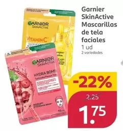 Oferta de Garnier - Skinactive Mascarillas De Tela Faciales por 1,75€ en Rossmann