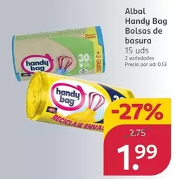 Oferta de Albal - Handy Bag Bolsas De Basura por 1,99€ en Rossmann