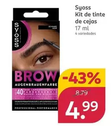 Oferta de Syoss - Kit De Tinte De Cejas por 4,99€ en Rossmann