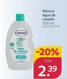 Oferta de Nenuco - Agua De Colonia por 2,39€ en Rossmann