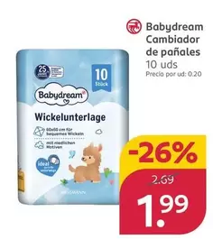 Oferta de Babydream - Cambiador De Pañales  por 1,99€ en Rossmann