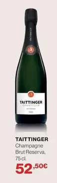 Oferta de Taittinger - Champagne Brut Reserva por 52,5€ en El Corte Inglés