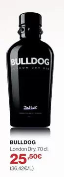 Oferta de Bulldog - London Dry por 25,5€ en El Corte Inglés