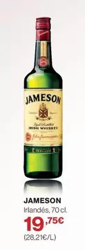 Oferta de Jameson - Irlandes por 19,75€ en El Corte Inglés