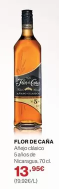 Oferta de Flor de Caña - Anejo Clasico 5 Anos De Nicaragua por 13,95€ en El Corte Inglés
