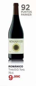 Oferta de Parker - Tinto D.o. Toro por 9,99€ en Hipercor