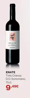 Oferta de Enate - Tinto Crianza D.o. Somontano por 9,49€ en Hipercor