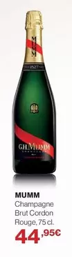 Oferta de Mumm - Champagne Brut Cordon Rouge por 44,95€ en Hipercor