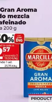 Oferta de Marcilla - Café Gran Aroma Molido Mezcla Descafeinado  por 5,15€ en Dia