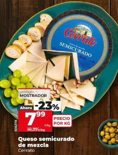 Oferta de Cerrato - Queso Semicurado De Mezcla por 7,99€ en Dia