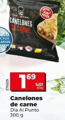 Oferta de Dia Al Punto - Canelones De Carne por 1,69€ en Dia