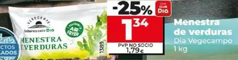 Oferta de Dia Vegecampo - Menestra De Verduras por 1,34€ en Dia