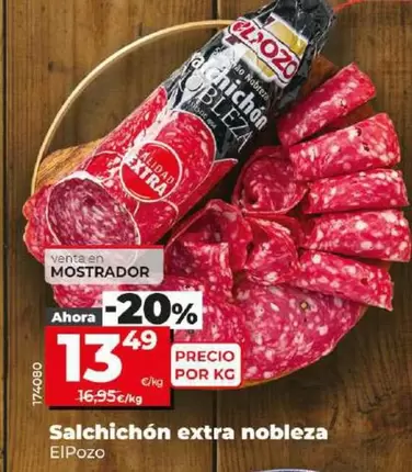 Oferta de Salchichon Extra Nobleza por 13,49€ en Dia