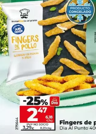 Oferta de Dia Al Punto - Fingers De Pollo por 2,47€ en Dia