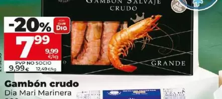 Oferta de Dia Mari Marinera - Gambón Crudo por 7,99€ en Dia