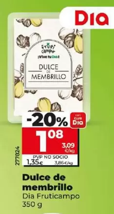 Oferta de Dia Fruticampo - Dulce De Membrillo  por 1,08€ en Dia