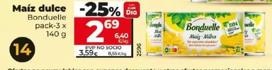 Oferta de Bonduelle - Maíz Dulce  por 2,69€ en Dia