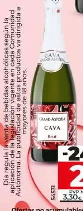 Oferta de Grand Astoria - Cava Brut  por 2,49€ en Dia