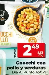 Oferta de Dia Al Punto - Gnocchi Con Pollo Y Verduras por 2,49€ en Dia
