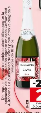 Oferta de Grand Astoria - Cava Brut  por 2,49€ en Dia