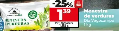 Oferta de Dia Vegecampo - Menestra De Verduras  por 1,39€ en Dia
