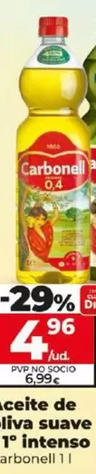 Oferta de Carbonell - Aceite De Oliva Suave/ 1 Intenso por 4,96€ en Dia
