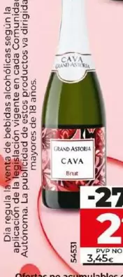 Oferta de Grand Astoria - Cava Brut  por 2,49€ en Dia