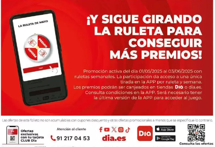 Oferta de Ruleta App en Dia