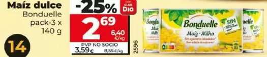 Oferta de Bonduelle - Maíz Dulce  por 2,69€ en Dia