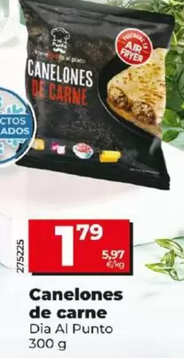 Oferta de Dia Al Punto - Canelones De Carne por 1,79€ en Dia