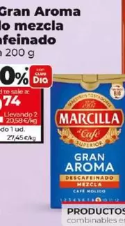 Oferta de Marcilla - Café Gran Aroma Molido Mezcla Descafeinado por 5,49€ en Dia